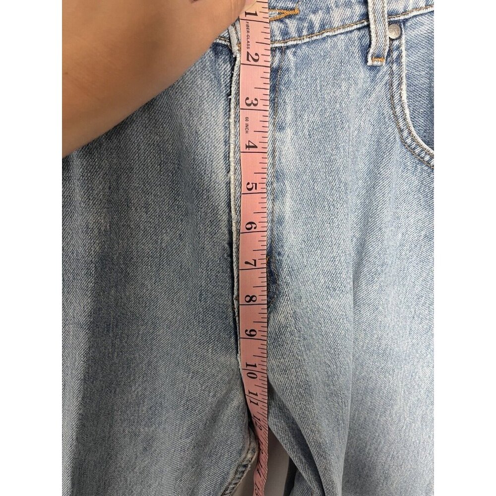 Vintage Blue Levi Silvertab Loose Denim Jeans Womens Size‎ 13 Med 90s Light Wash - Picture 14 of 16